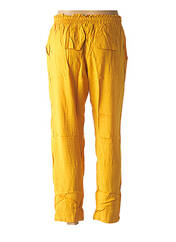 Pantalon droit jaune LA TIKBOU pour femme seconde vue
