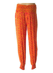 Pantalon droit orange LA TIKBOU pour femme seconde vue