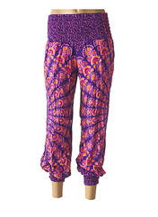 Pantalon droit violet LA TIKBOU pour femme seconde vue