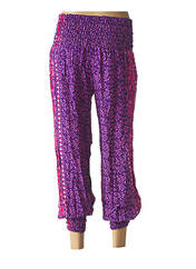 Pantalon droit violet LA TIKBOU pour femme seconde vue
