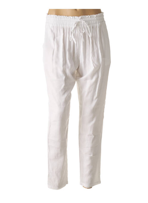 Pantalon slim blanc LA TIKBOU pour femme