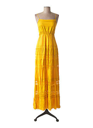 Robe longue jaune ARTY BLUSH pour femme