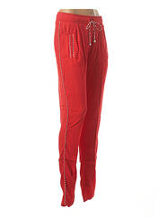 Pantalon droit rouge LA PETITE FRANCAISE pour femme seconde vue