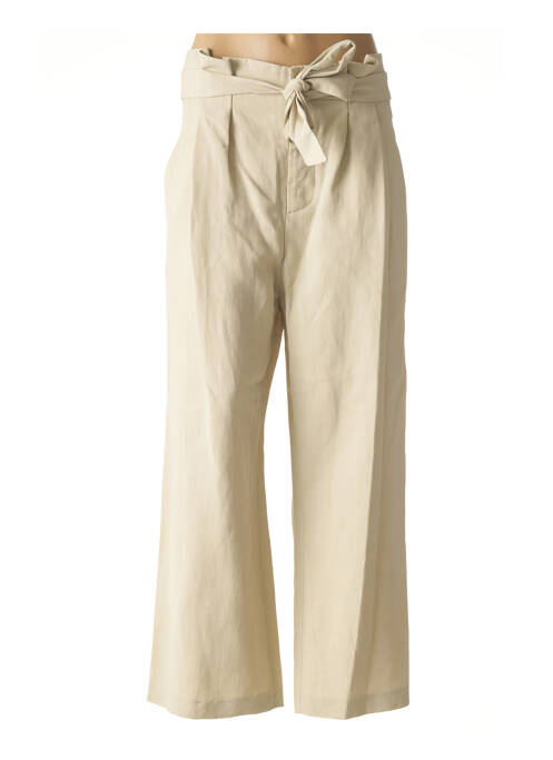 Pantalon droit beige LAURENCE BRAS pour femme