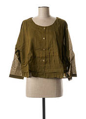 Blouse vert CHADIA pour femme seconde vue