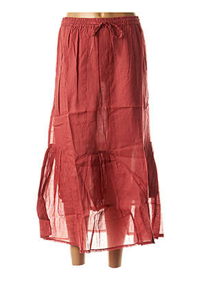 Jupe longue rouge CHADIA pour femme