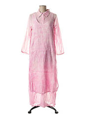 Robe longue rose MANU REVA pour femme seconde vue