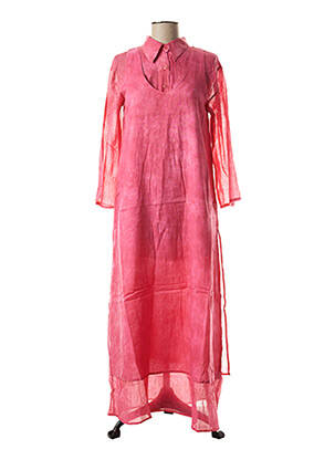 Robe longue rose MANU REVA pour femme