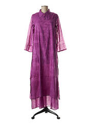 Robe longue violet MANU REVA pour femme seconde vue