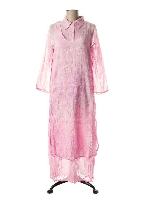 Robe longue rose MANU REVA pour femme