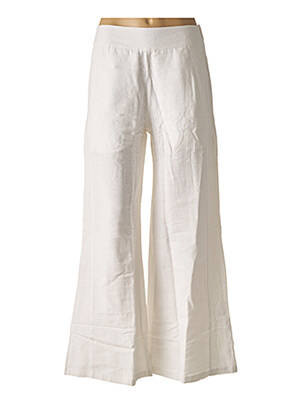 Pantalon large blanc DIVA pour femme