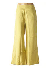 Pantalon large jaune DIVA pour femme seconde vue