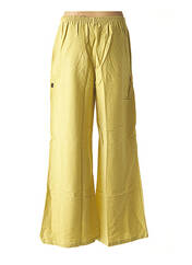 Pantalon large jaune DIVA pour femme seconde vue