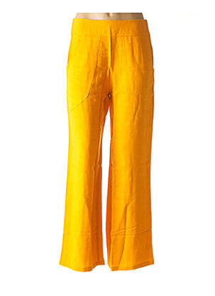 Pantalon large orange DIVA pour femme