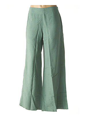 Pantalon large vert DIVA pour femme