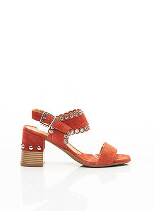 Sandales/Nu pieds orange ALPE pour femme