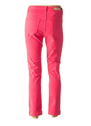 Pantalon 7/8 taille haute taille haute rose DENIM STUDIO femme