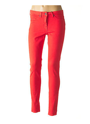 Jeans skinny stretch taille basse rouge SANDWICH femme