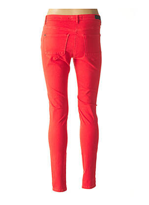 Jeans skinny stretch taille basse rouge SANDWICH femme
