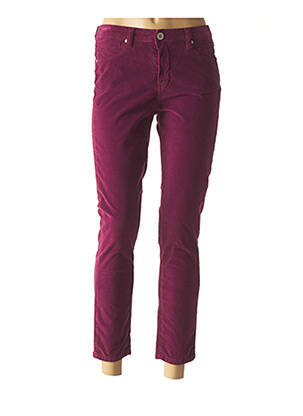 Pantalon 7/8 violet DENIM STUDIO pour femme