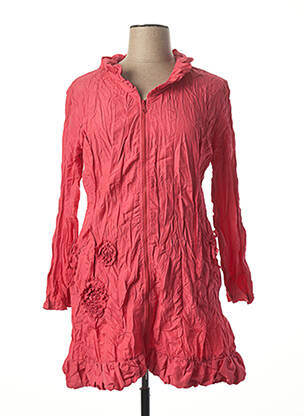 Veste casual coupe cintrée rose L33 femme