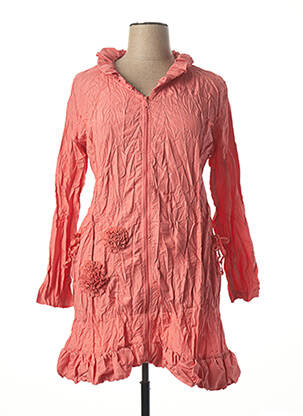 Veste casual coupe cintrée orange L33 femme
