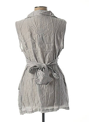Tunique sans manche col rond gris L33 femme