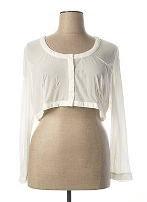 Boléro légère et transparente blanc L33 femme
