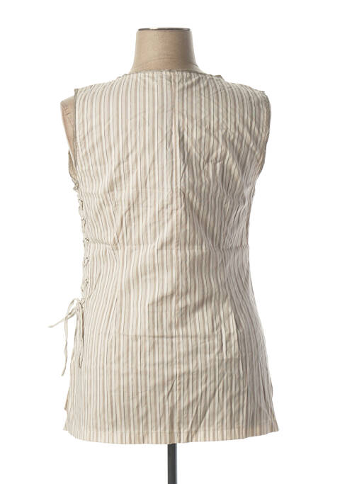 Tunique sans manche beige VIRGINIE & MOI pour femme
