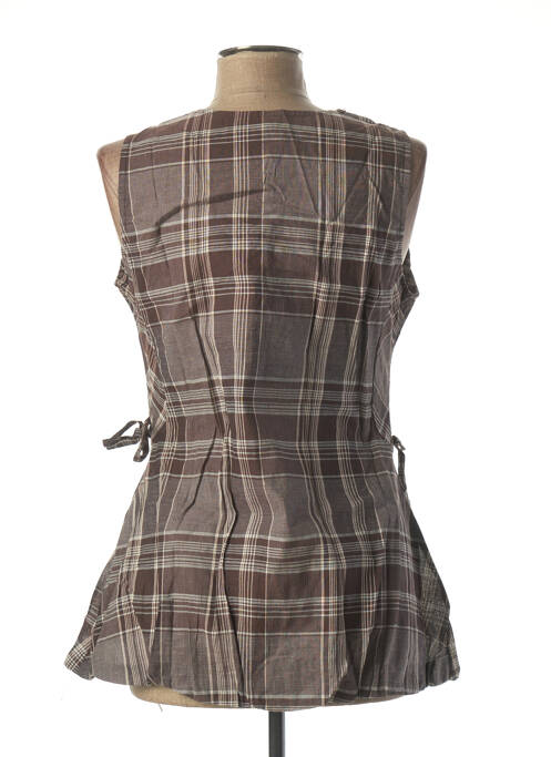 Tunique sans manche marron L33 pour femme