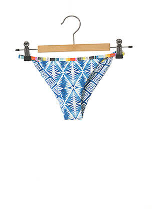 Bas de maillot de bain tissage satiné bikini bleu RIP CURL femme