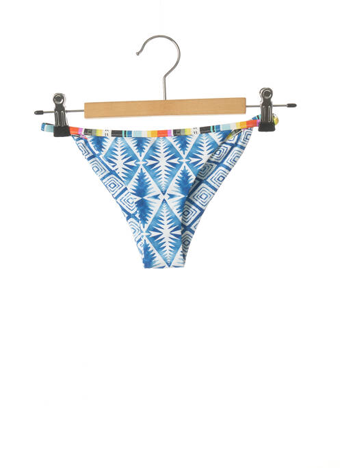 Bas de maillot de bain tissage satiné bikini bleu RIP CURL femme