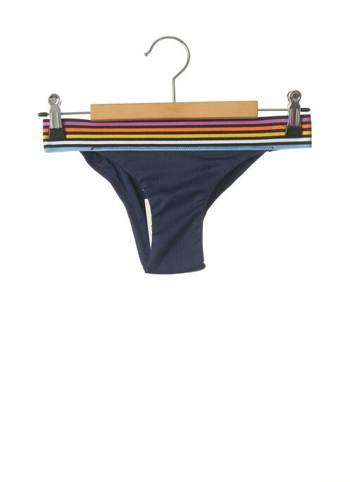 Bas de maillot de bain effet matière satinée culotte bleu RIP CURL femme