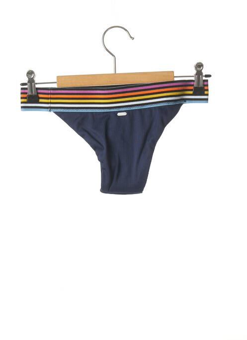 Bas de maillot de bain effet matière satinée culotte bleu RIP CURL femme