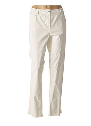Pantalon droit blanc ELORA pour femme