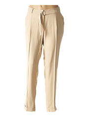 Pantalon slim beige ELORA pour femme seconde vue