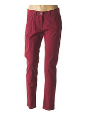 Pantalon slim rouge ELORA pour femme seconde vue