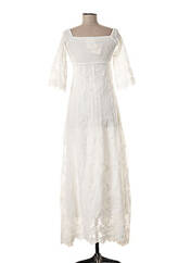 Robe longue blanc FRACOMINA pour femme seconde vue