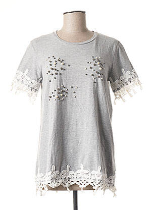 T-shirt gris FRACOMINA pour femme