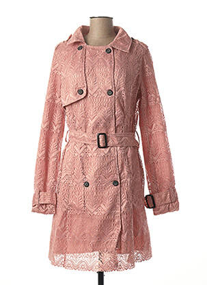 Manteau court rose VIRGINIE & MOI pour femme