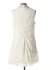 Robe mi-longue blanc L33 pour femme seconde vue