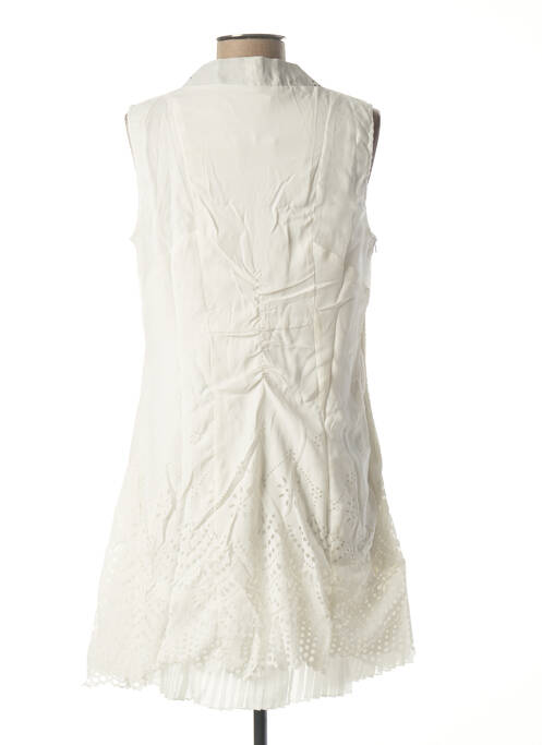 Robe mi-longue blanc L33 pour femme
