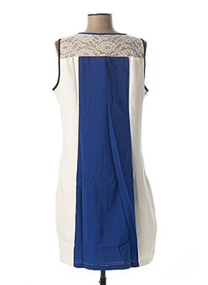 Tunique sans manche col rond bleu L33 femme