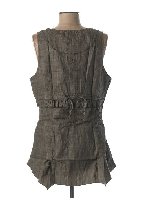 Tunique sans manche marron L33 femme