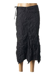 Jupe longue fermeture zip latéral noir L33 femme