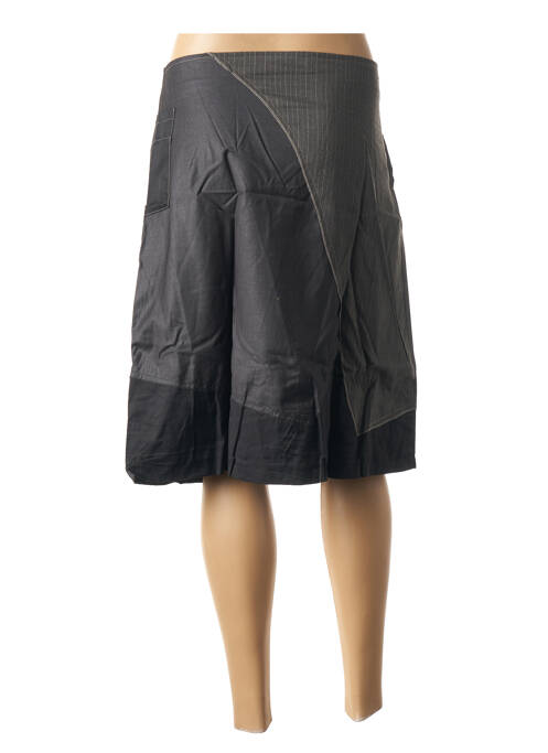 Jupe mi-longue gris VIRGINIE & MOI pour femme