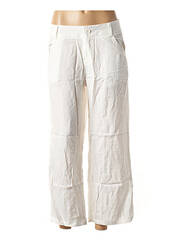 Pantalon large blanc VIRGINIE & MOI pour femme seconde vue