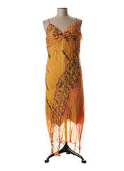 Robe longue orange FUEGO WOMAN pour femme seconde vue