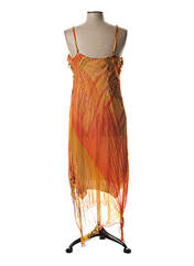 Robe longue orange FUEGO WOMAN pour femme seconde vue