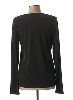 Top tissage jersey manches longues noir EDAS femme